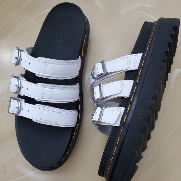 Dr. Martens White and Black Sandals - Picture 9 of 16